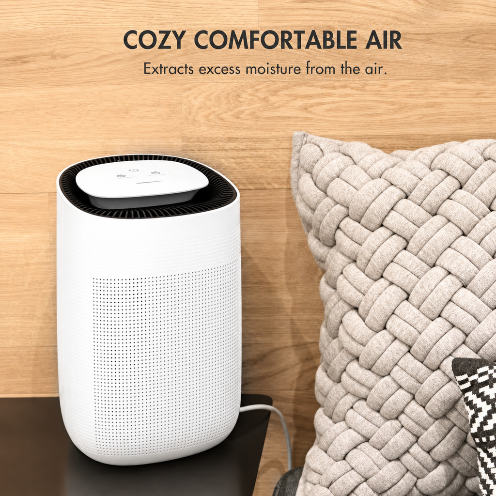 Compact Dehumidifier With Air Purifier For Moisture Reduction