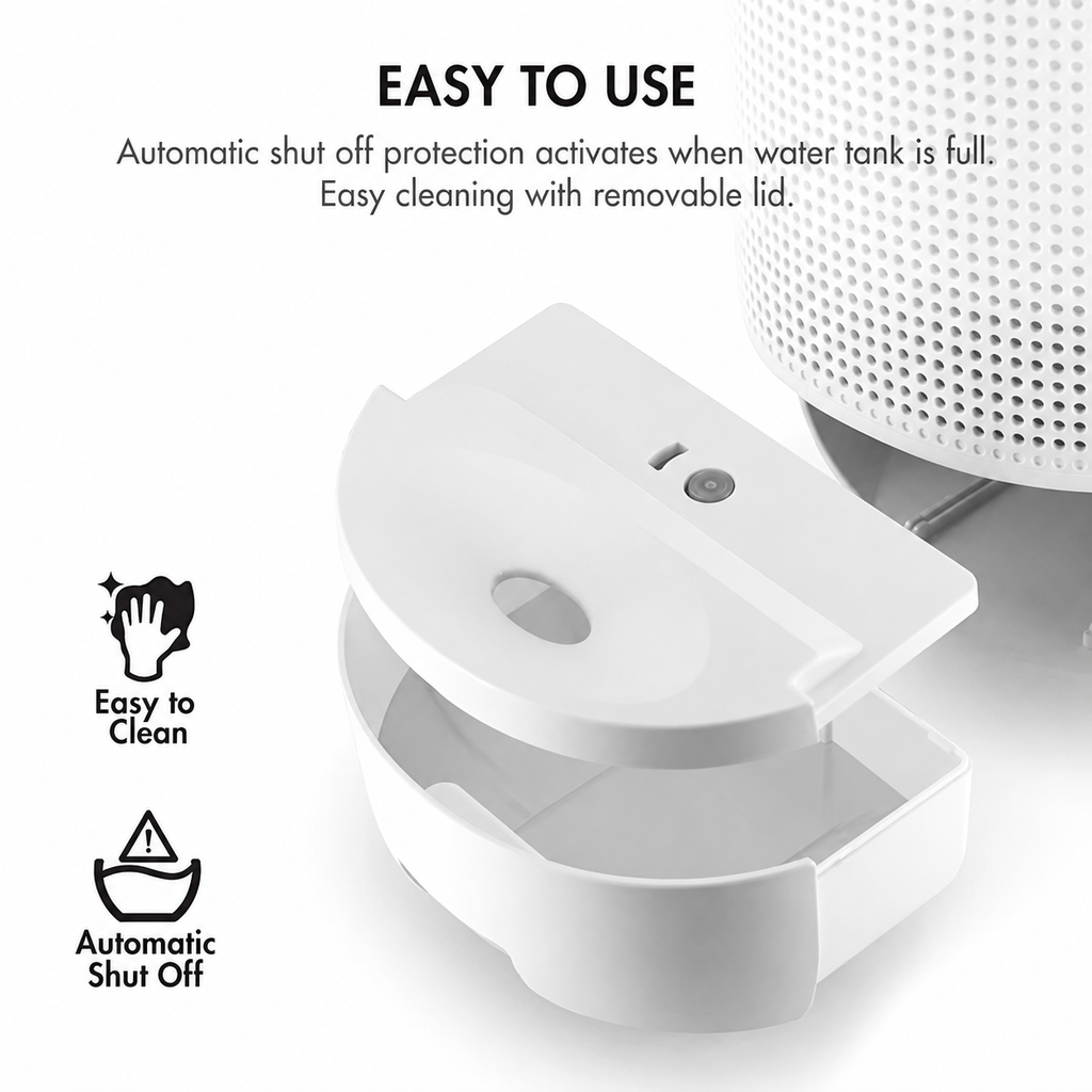 Compact Dehumidifier With Air Purifier For Moisture Reduction