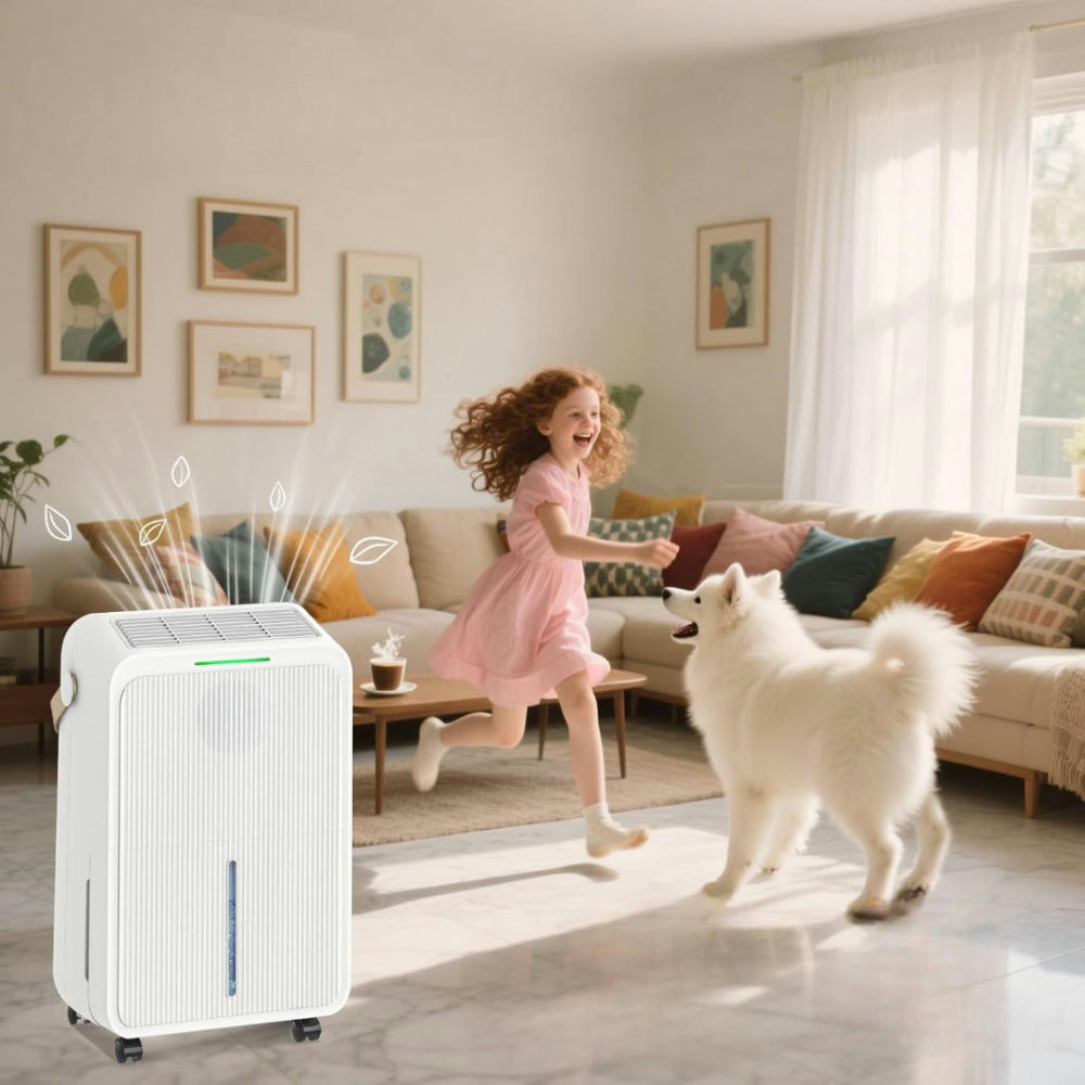 Portable Compact Dehumidifier 34 Pint For Home Use
