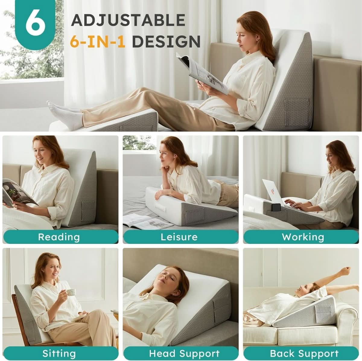Deluxe Incline Wedge Pillow For Comfort And Support