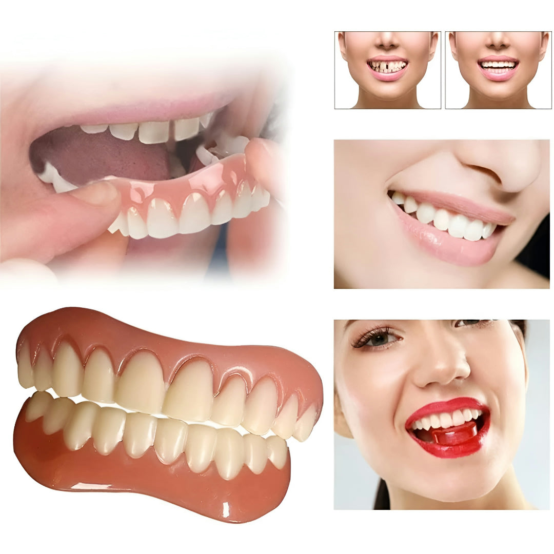 Silicone Denture Replacement Kit for Comfortable Teeth Fit, Dental Set
