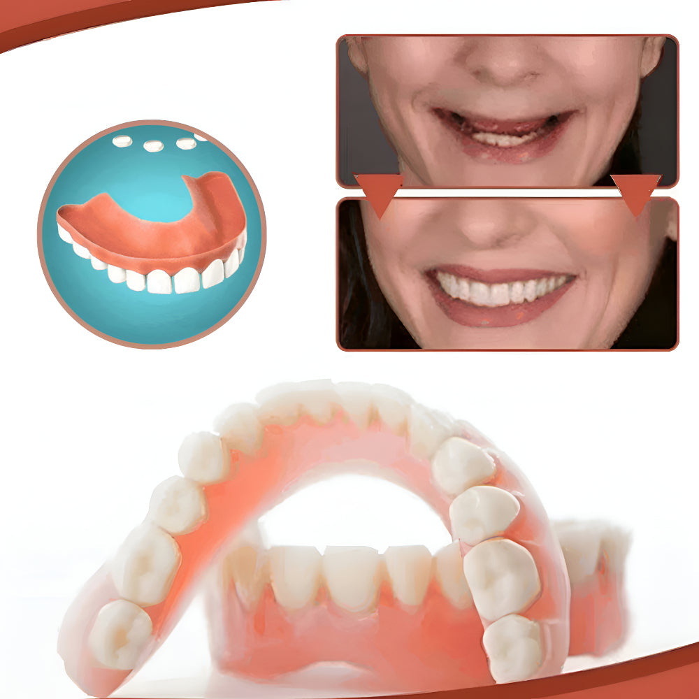 Silicone Denture Replacement Kit for Comfortable Teeth Fit, Dental Set
