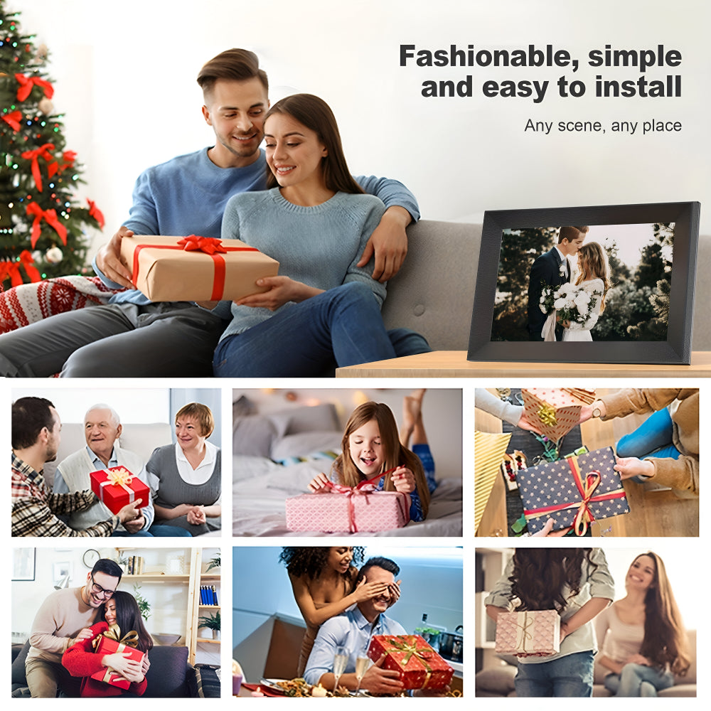 WiFi Photo Frame With Touchscreen And HD Display For Table Or Wall Mount