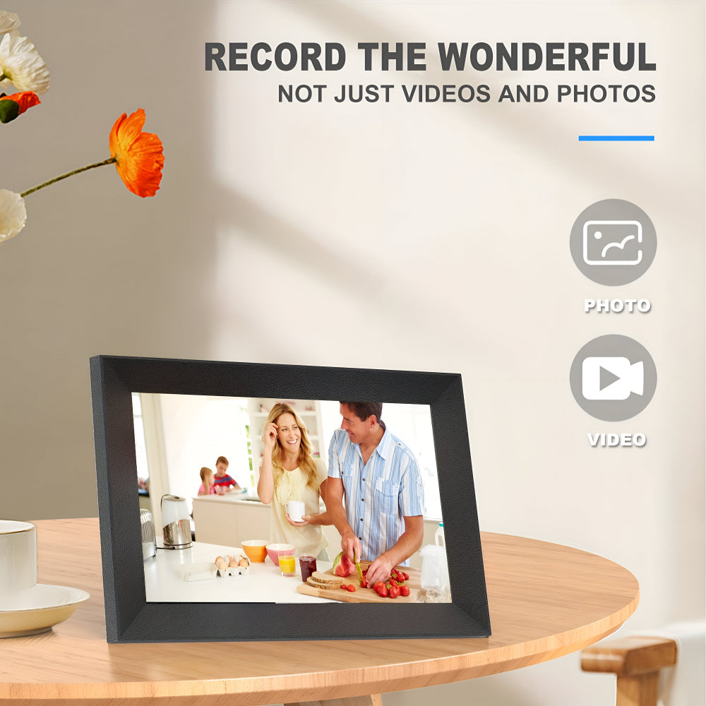 WiFi Photo Frame With Touchscreen And HD Display For Table Or Wall Mount
