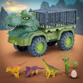 Dinosaurielastbil lekset med bur, fordon och figurer