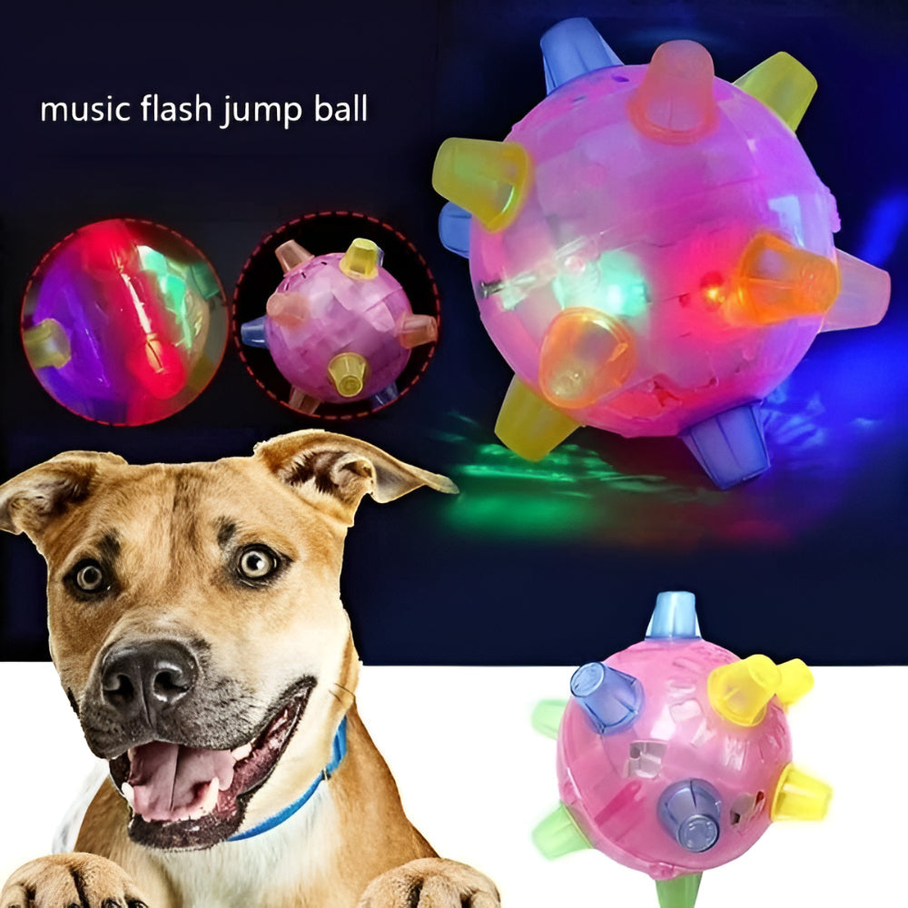 Interaktywna skacząca piłka LED dla psa z tworzywa sztucznego