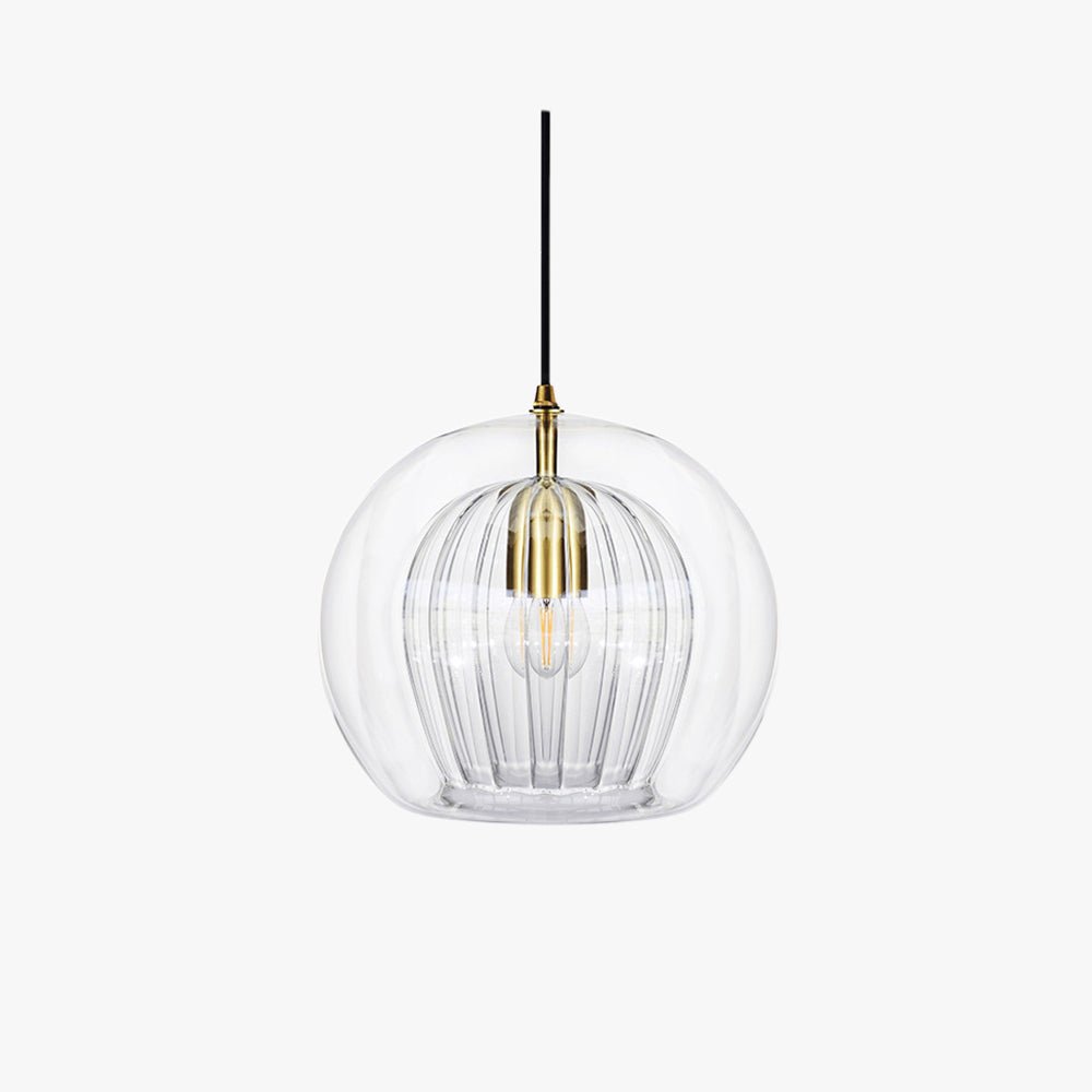 Luminária de Teto com Globo de Vidro de Duas Camadas e Diâmetro de 12 Polegadas | Rosalyssa