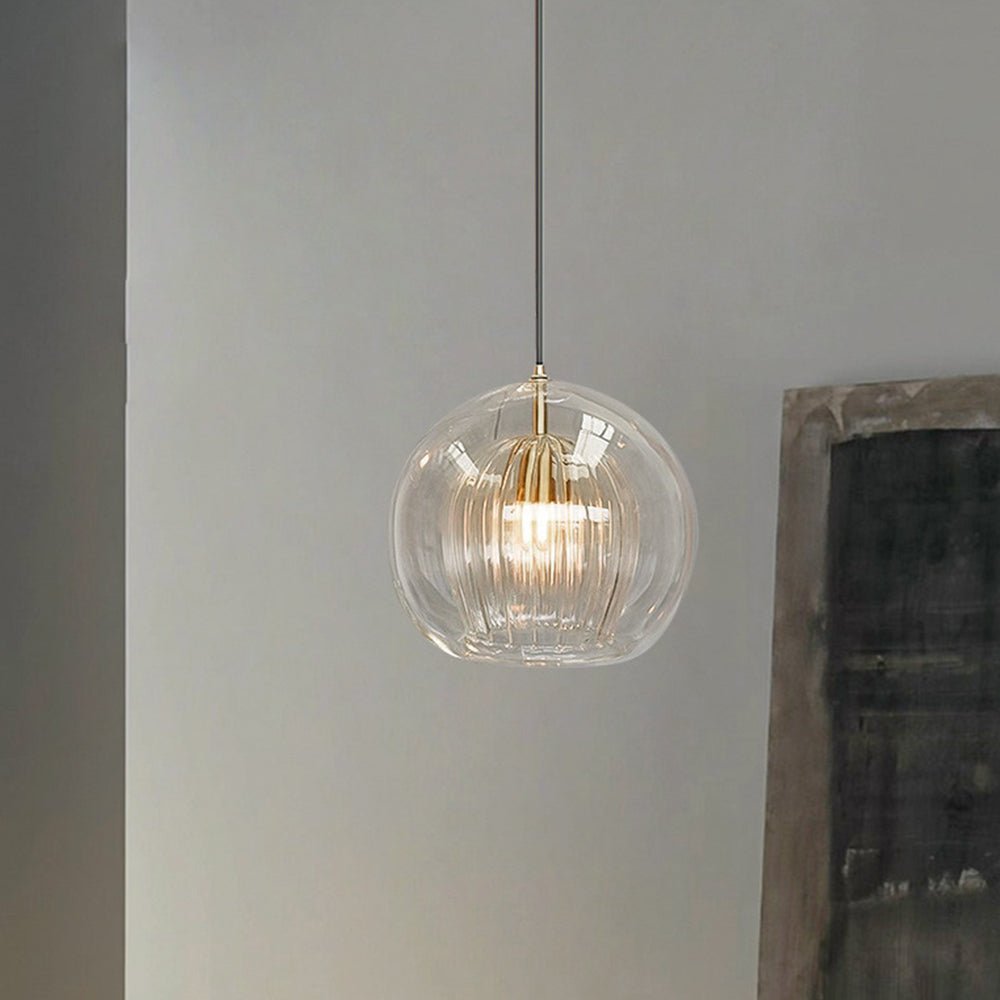 Luminária de Teto com Globo de Vidro de Duas Camadas e Diâmetro de 12 Polegadas | Rosalyssa