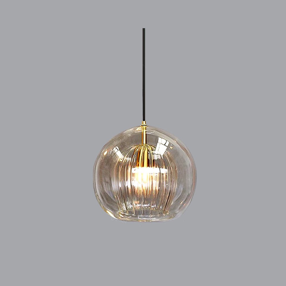 Luminária de Teto com Globo de Vidro de Duas Camadas e Diâmetro de 12 Polegadas | Rosalyssa