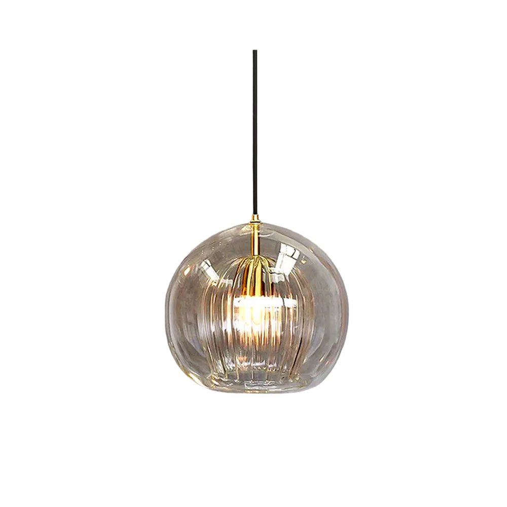 Luminária de Teto com Globo de Vidro de Duas Camadas e Diâmetro de 12 Polegadas | Rosalyssa