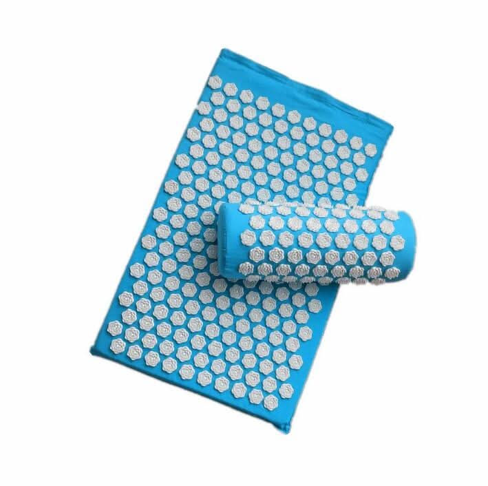CalmFlow Acupressure Yoga Mat and Cushion Set for Natural Pain Relief and Relaxation