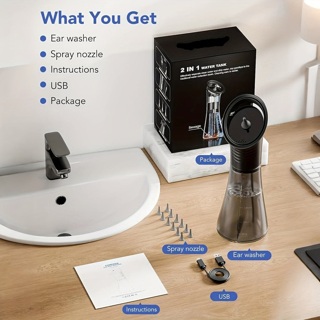 USB Rechargeable Ear Wax Cleaner With Water System