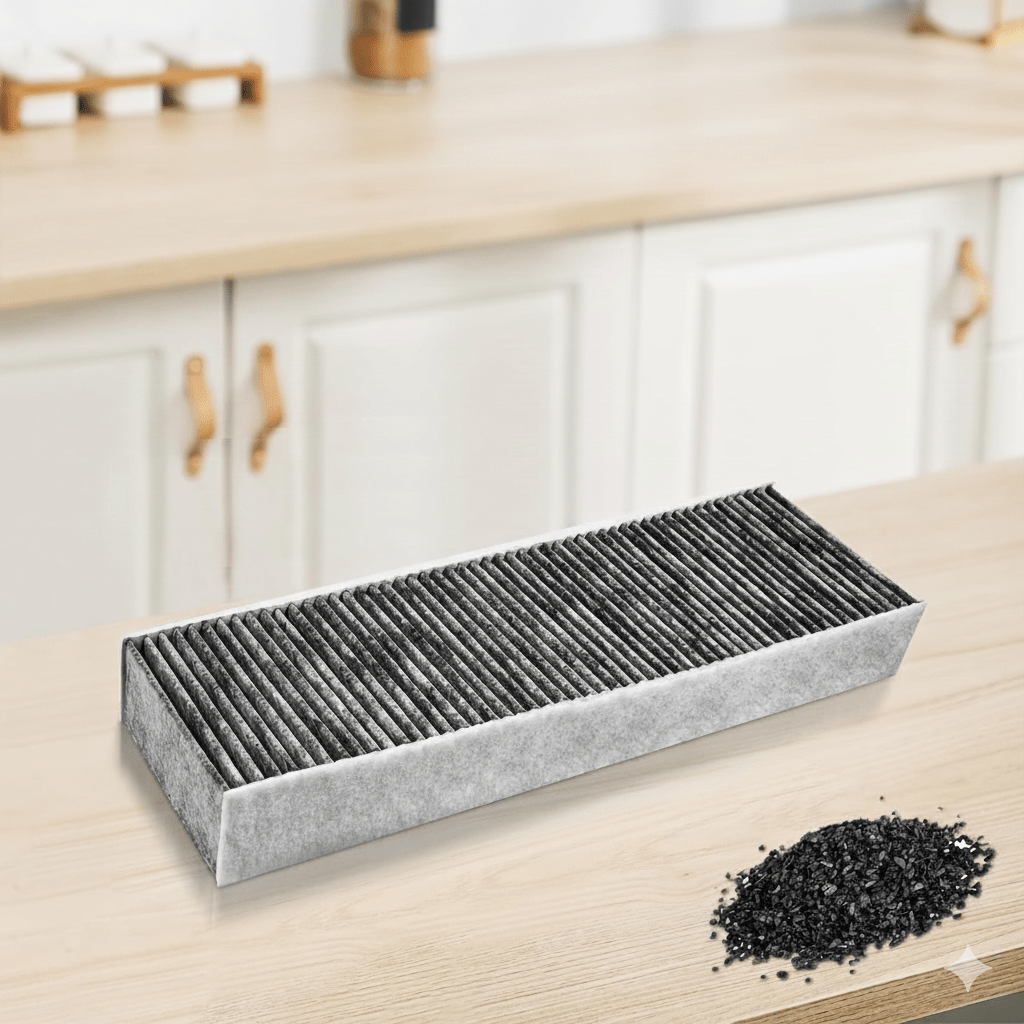 Neutralizacja zapachów z wywiewu świeżego powietrza za pomocą węgla aktywnego