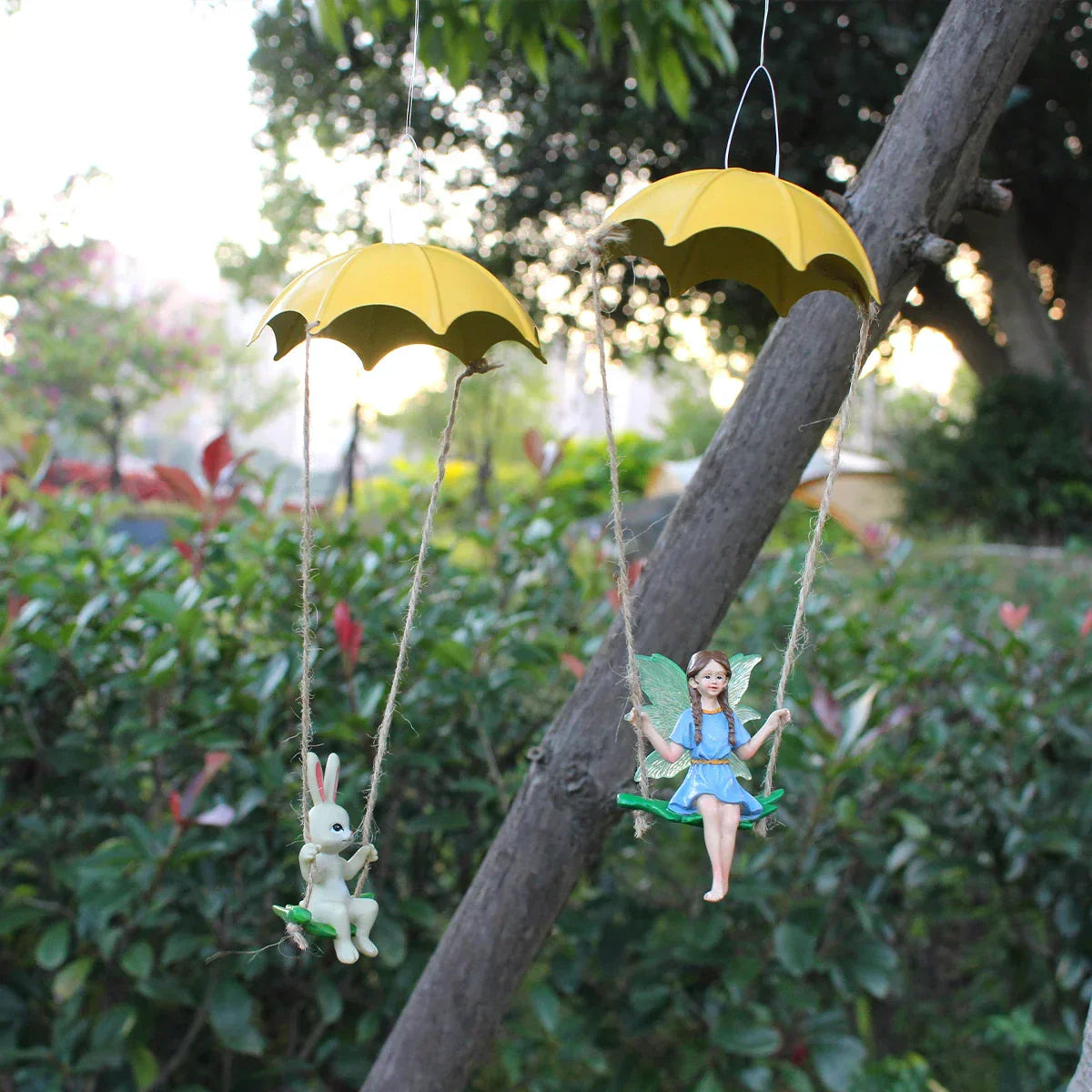 Ensemble de décorations suspendues Fairy Garden pour usage intérieur et extérieur | Rosalyssa