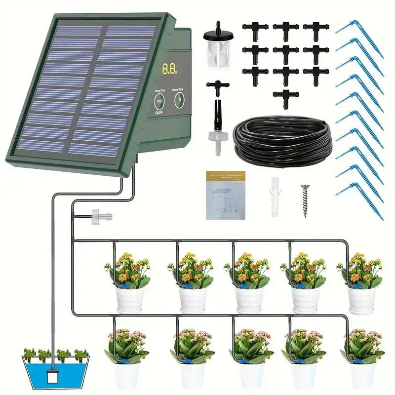 AquaNova Smart Solar Powered Drip Irrigation System