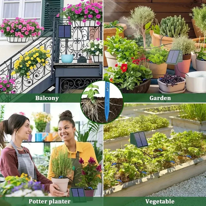 AquaNova Smart Solar Powered Drip Irrigation System