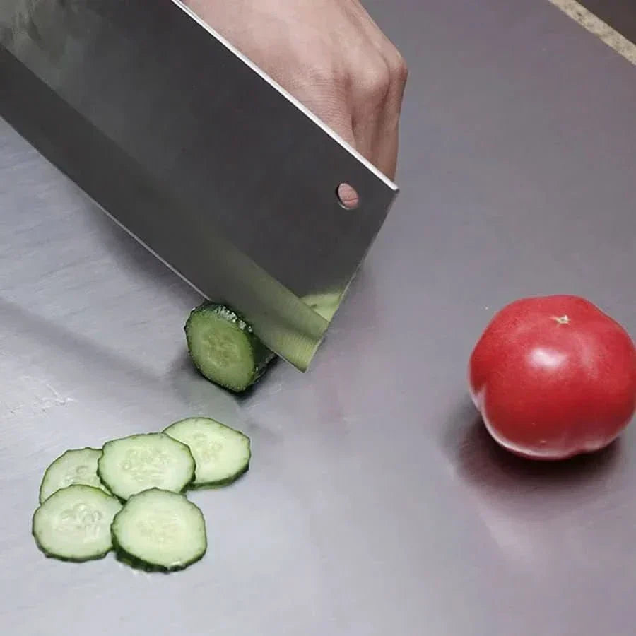 NovaSlice hopfällbar L-formad skärbräda för frukt, grönsaker och deg