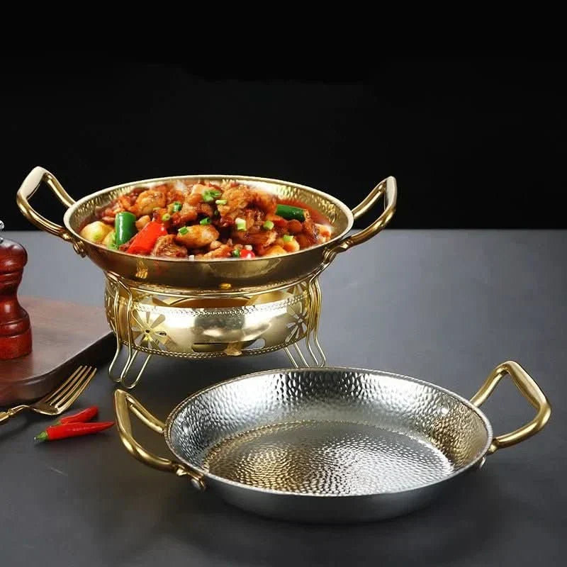 Harborcraft gehämmerter Edelstahltopf für Pfannen, Saucen und vielseitiges Kochen