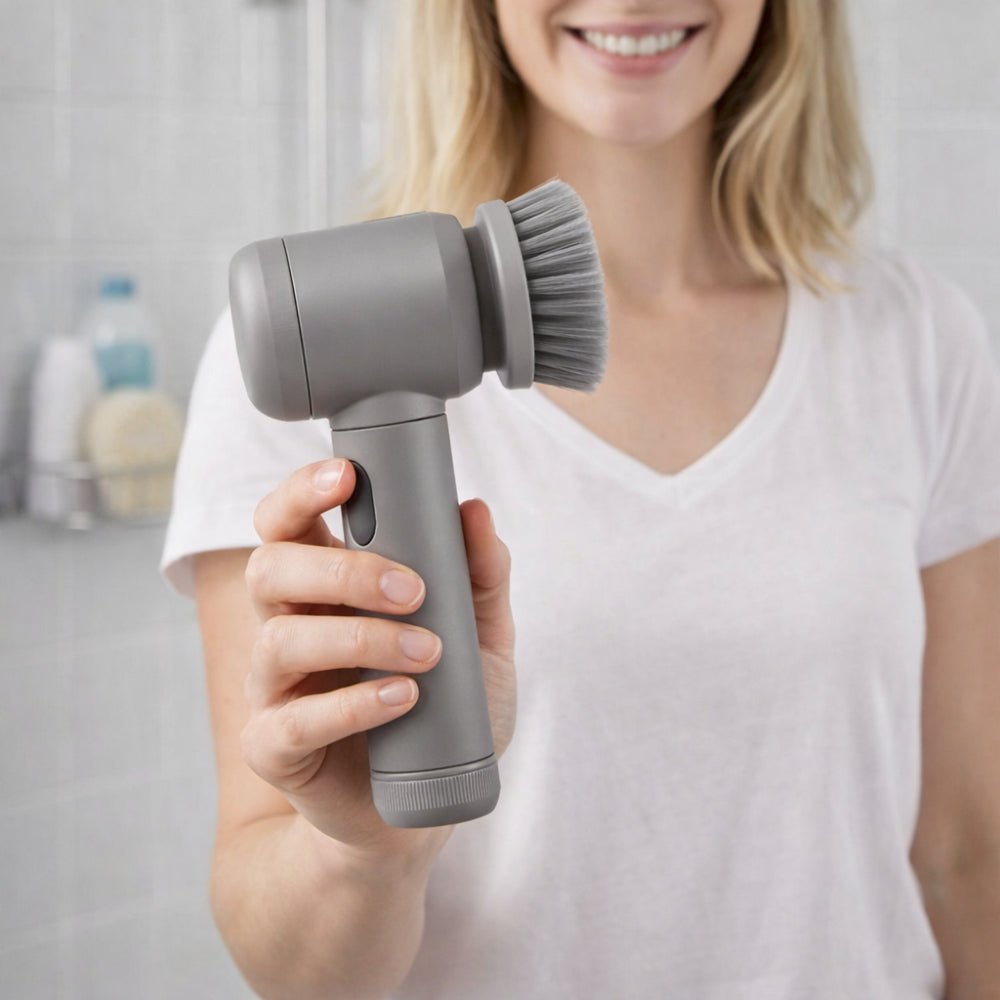 Cordless Electric Scrubber With Rotating Brush For Home Use