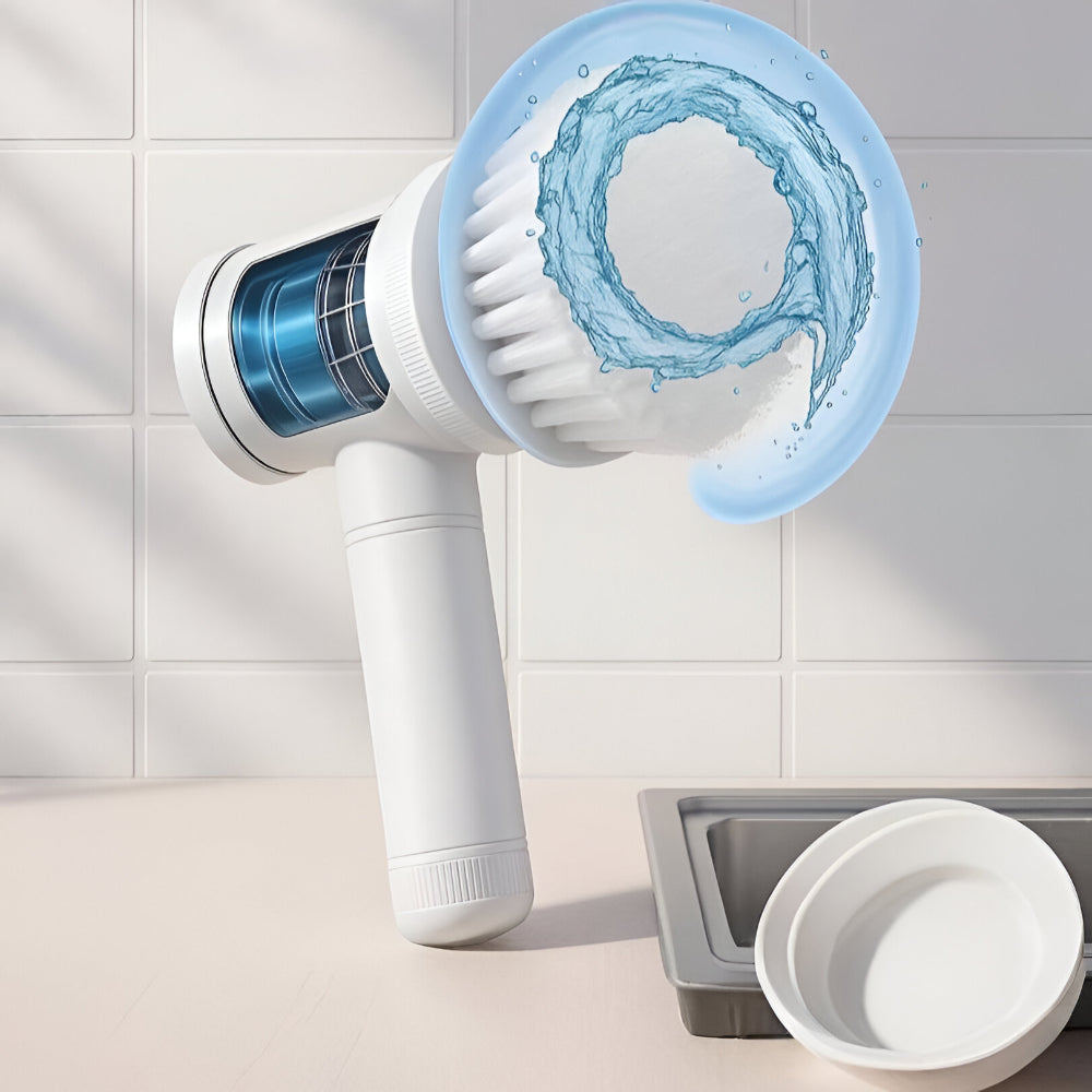 Cordless Electric Scrubber With Rotating Brush For Home Use