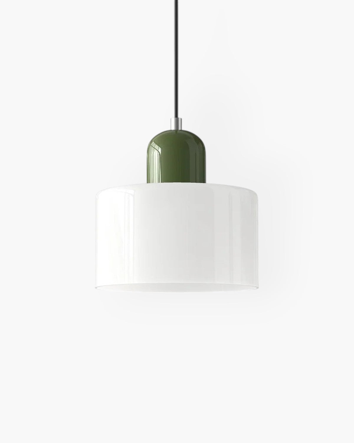 Glazen plafondlamp met verzonken montage en zachte gekleurde kap | Rosalyssa