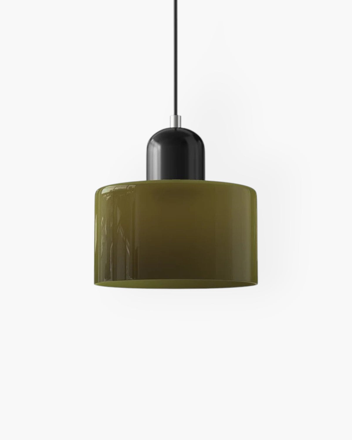 Glazen plafondlamp met verzonken montage en zachte gekleurde kap | Rosalyssa