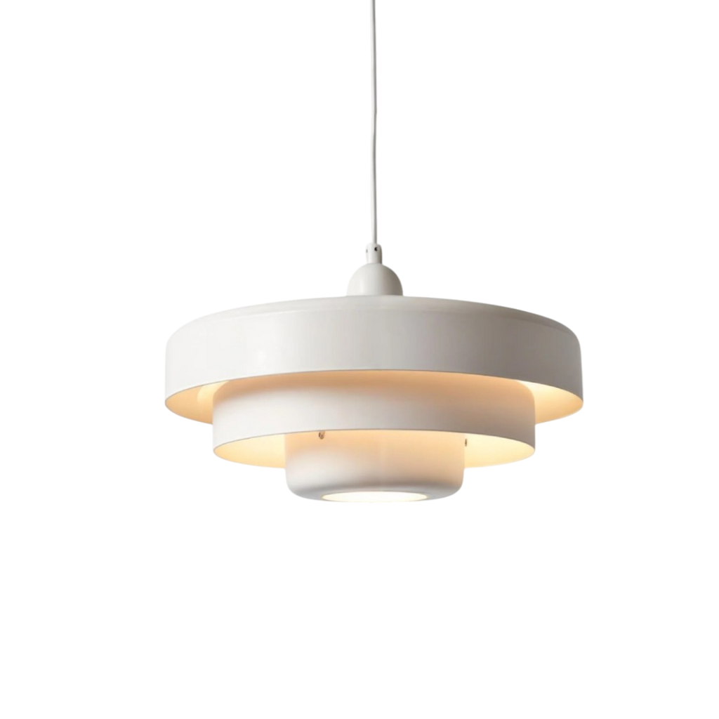 Lampada a sospensione in vetro a più livelli stile Bauhaus per montaggio a soffitto | Rosalyssa