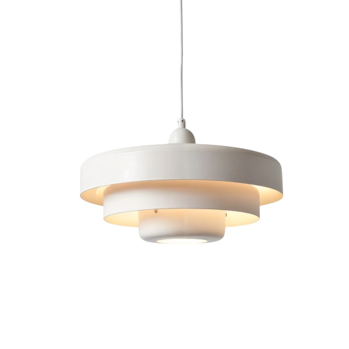 Lampada a sospensione in vetro a più livelli stile Bauhaus per montaggio a soffitto | Rosalyssa