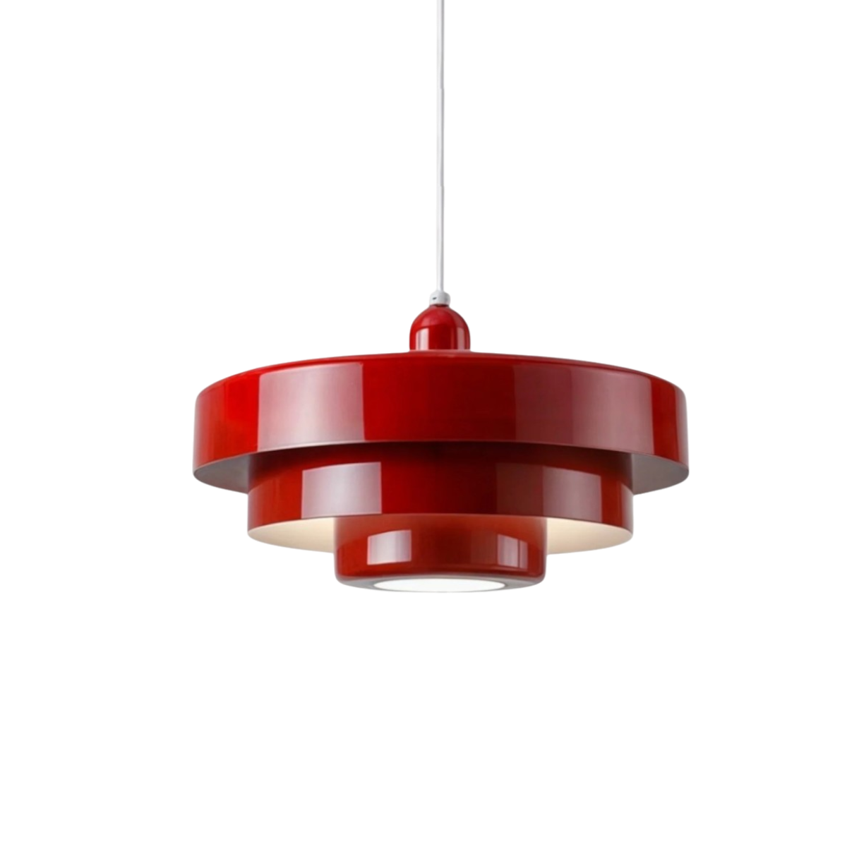 Lampada a sospensione in vetro a più livelli stile Bauhaus per montaggio a soffitto | Rosalyssa