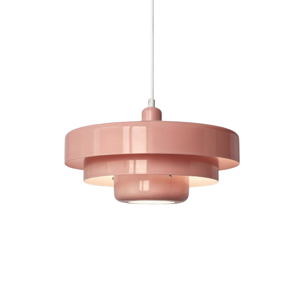 Lampada a sospensione in vetro a più livelli stile Bauhaus per montaggio a soffitto | Rosalyssa