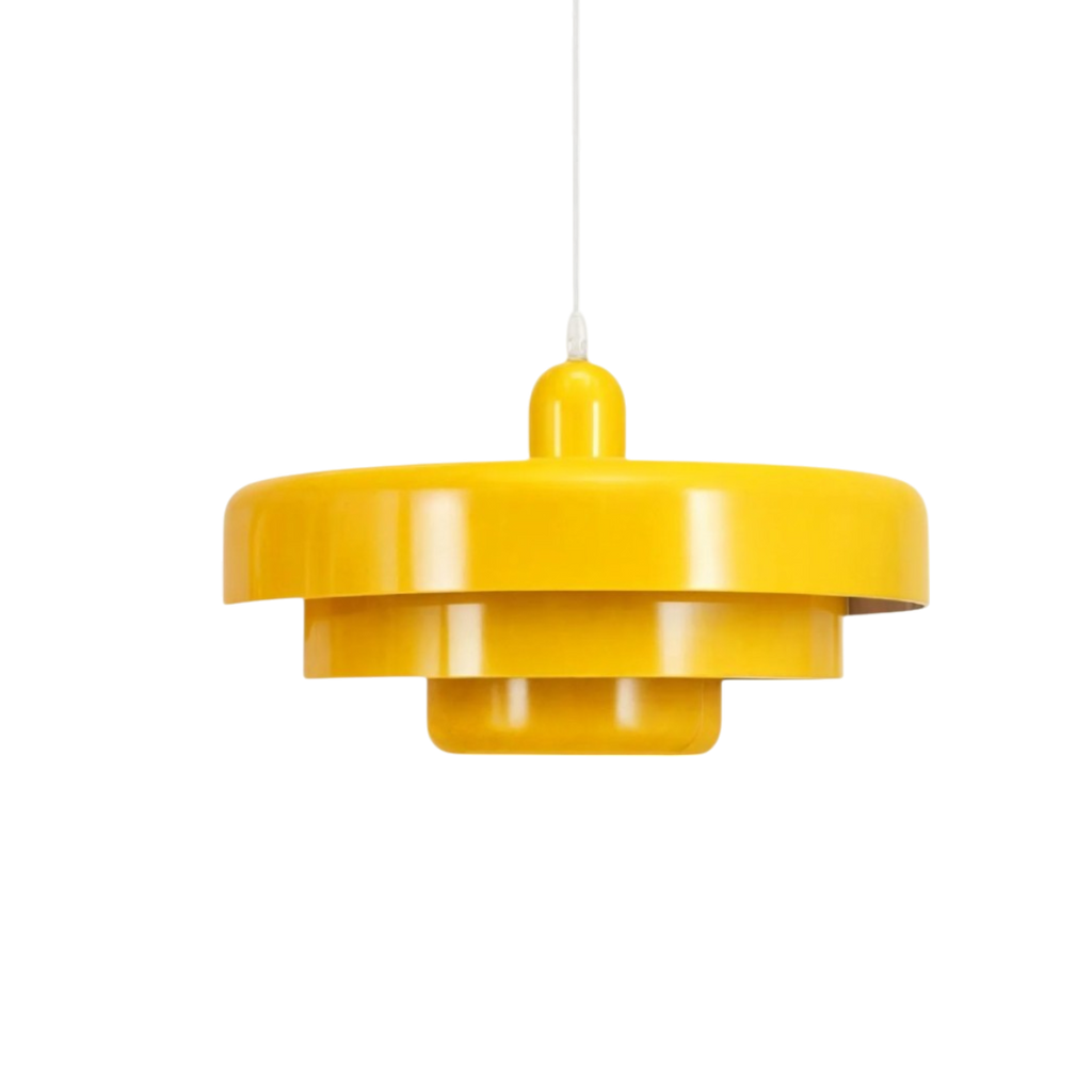 Lampada a sospensione in vetro a più livelli stile Bauhaus per montaggio a soffitto | Rosalyssa