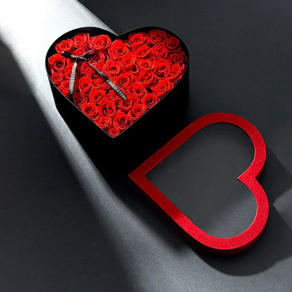 Amour Box Elegante herzförmige Geschenkbox für romantische Blumenpräsentationen