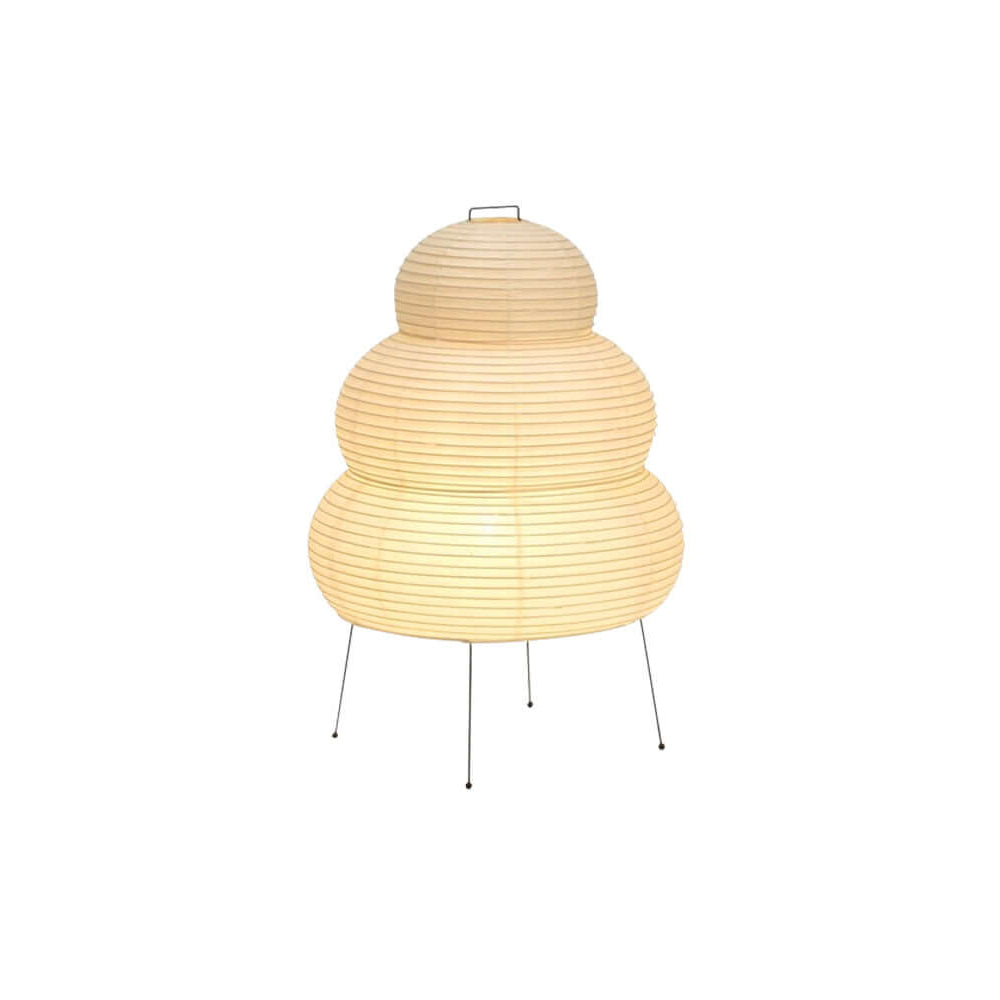 Rice Paper Floor Lamp With Layered Paper Shade | Rosalyssa