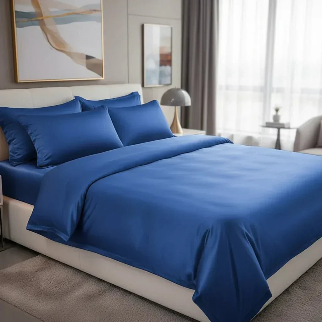 Celestia Luxe Soft Ice Silk Satin Spannbettlaken für Komfort