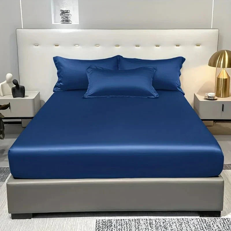 Celestia Luxe Soft Ice Silk Satin Spannbettlaken für Komfort