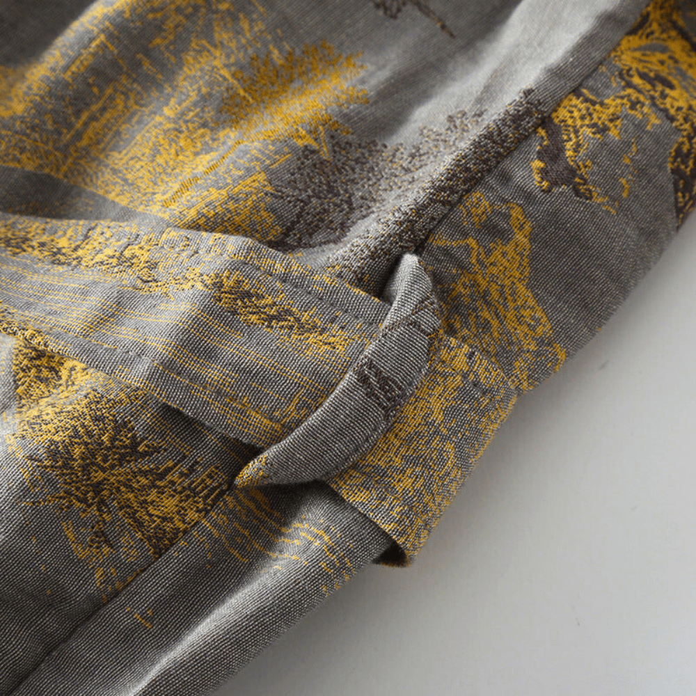 Vintage Unisex Kimono Bathrobe Made From Cotton Gauze