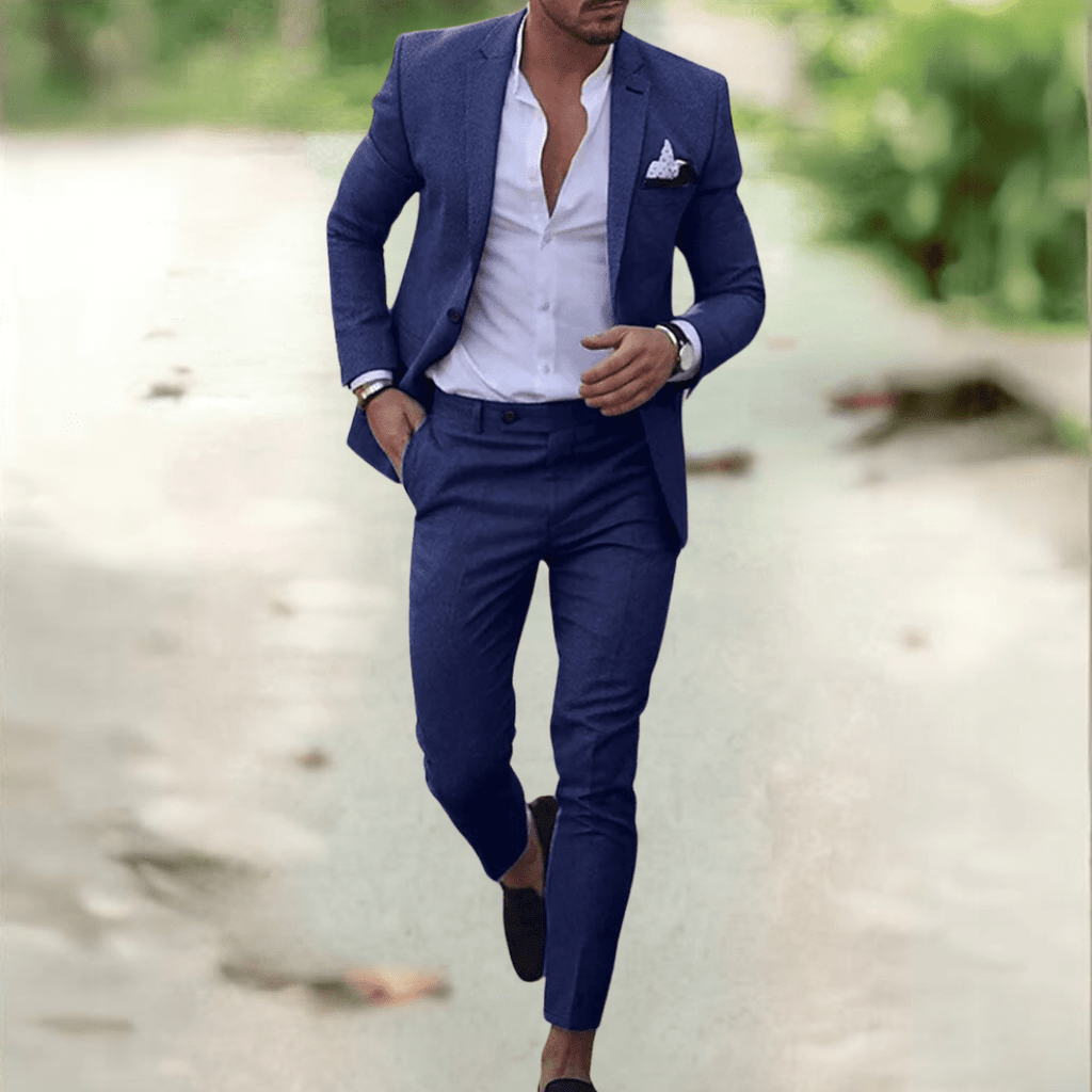 Valeron Suit Elegant Slim Fit Men's Suit Set for Business and Events