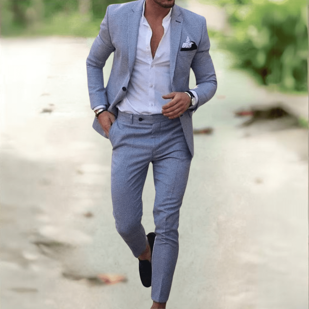 Valeron Suit Elegant Slim Fit Men's Suit Set for Business and Events