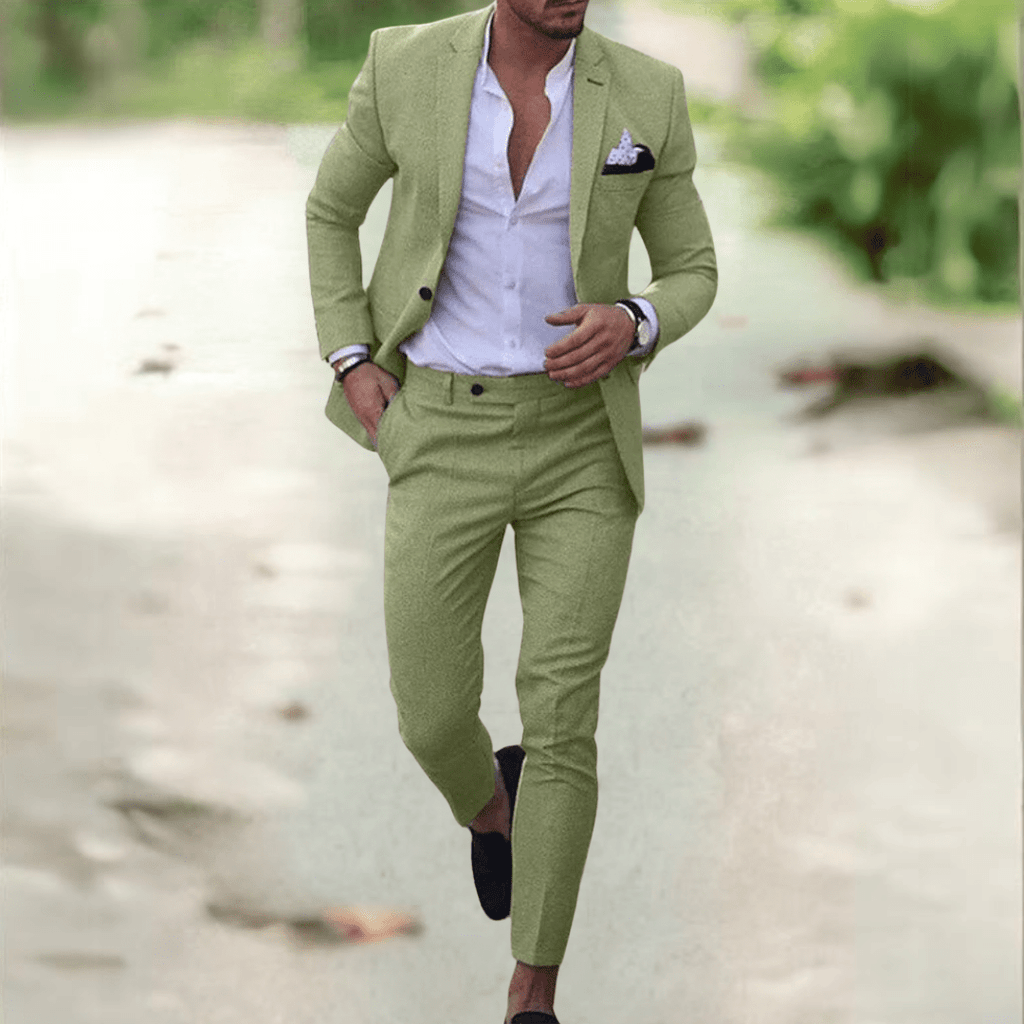 Valeron Suit Elegant Slim Fit Men's Suit Set for Business and Events