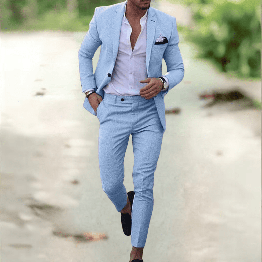 Valeron Suit Elegant Slim Fit Men's Suit Set for Business and Events
