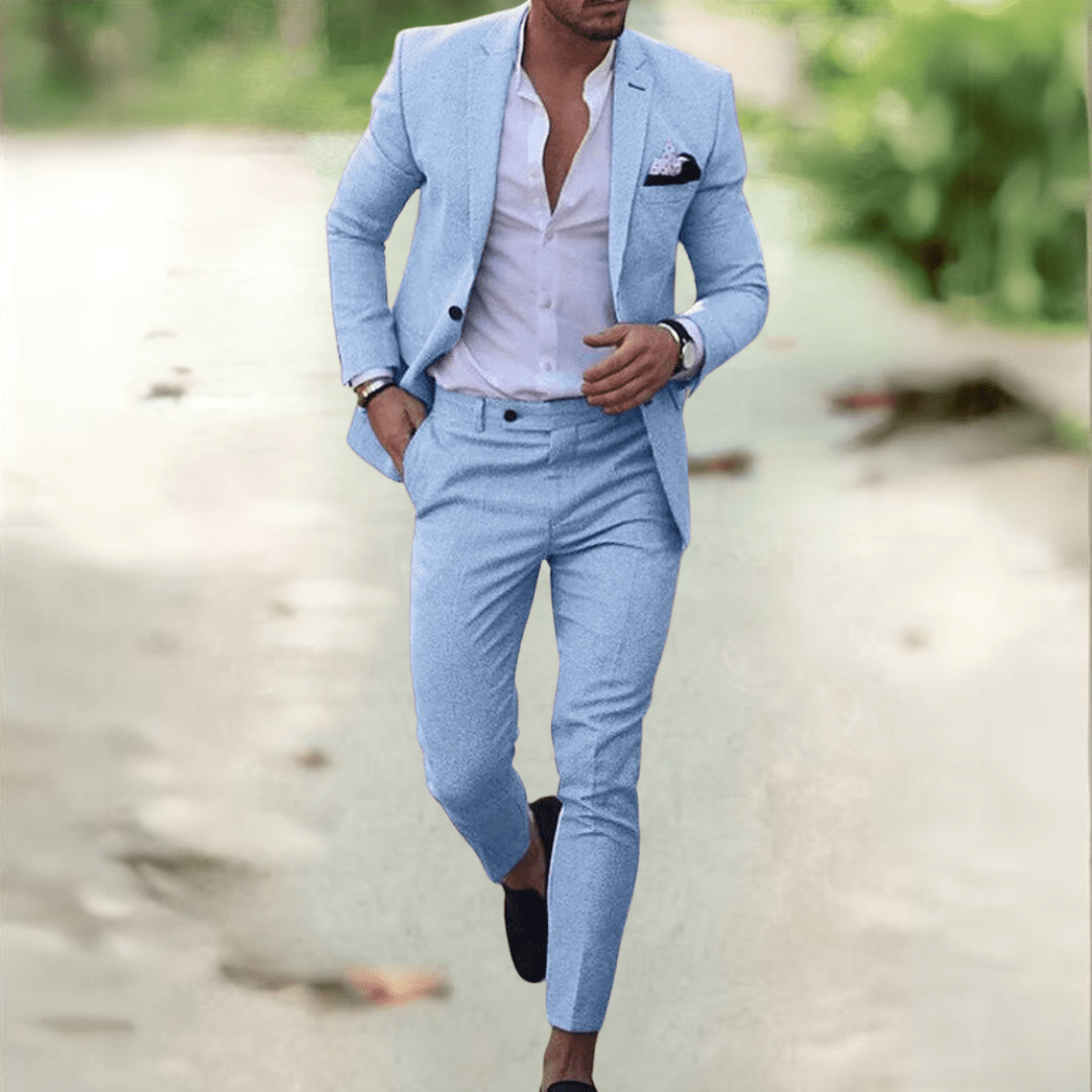 Valeron Suit Elegant Slim Fit Men's Suit Set for Business and Events