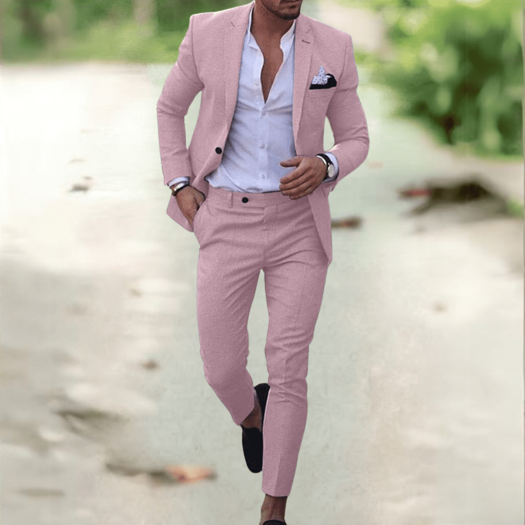 Valeron Suit Elegant Slim Fit Men's Suit Set for Business and Events