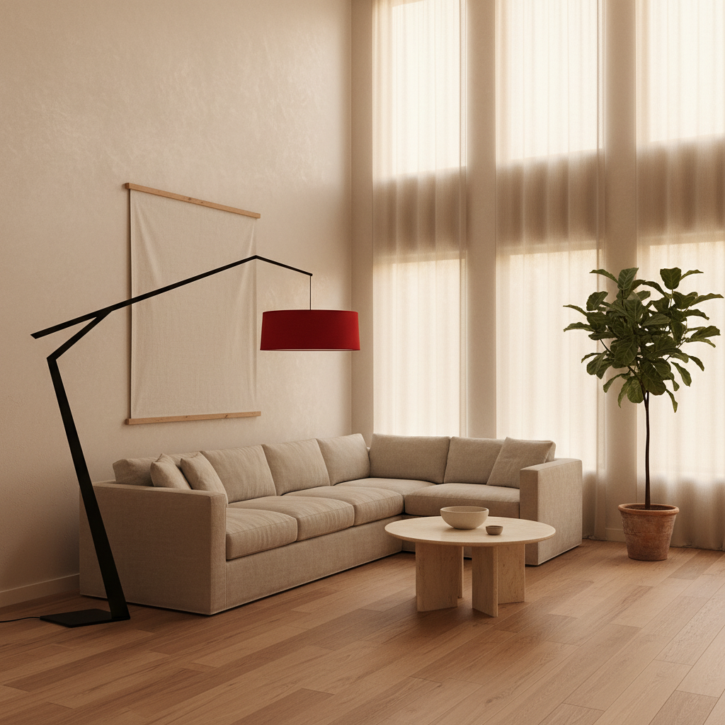 LumaCraft Stylowa Nowoczesna Regulowana Lampa Podłogowa do Salonu