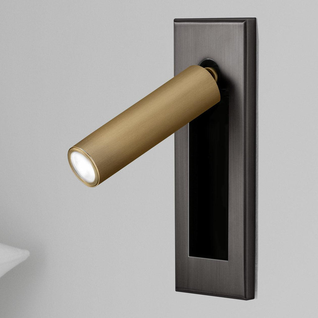Slim Wall-Mounted Bedside Light With Built-In Table