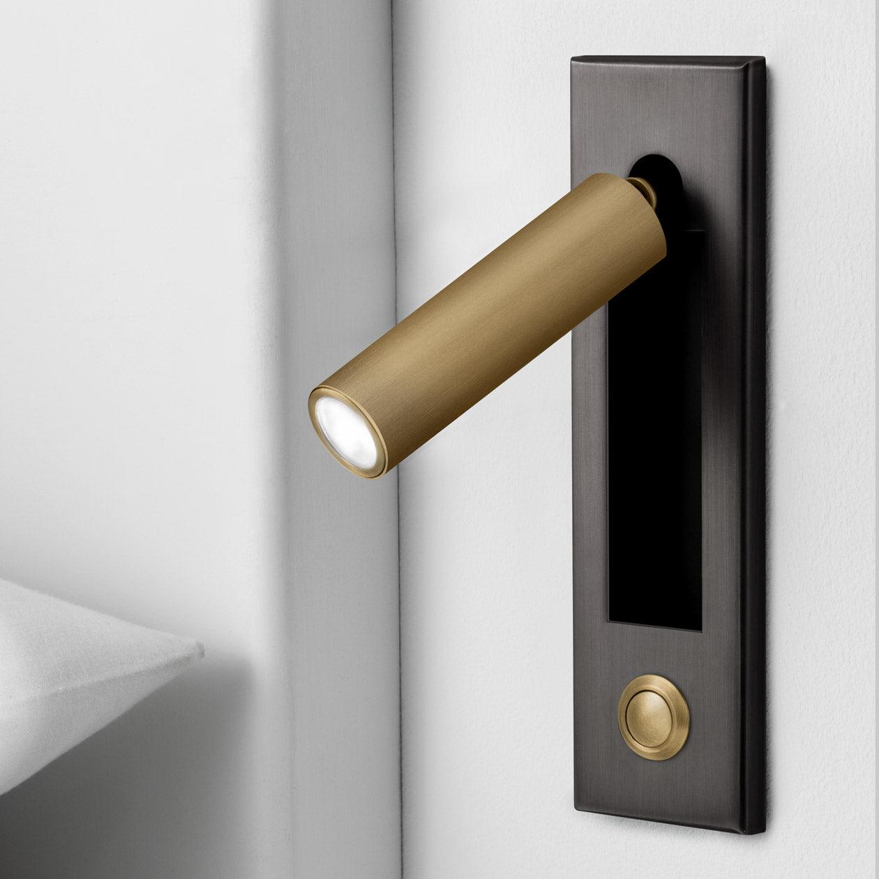 Slim Wall-Mounted Bedside Light With Built-In Table