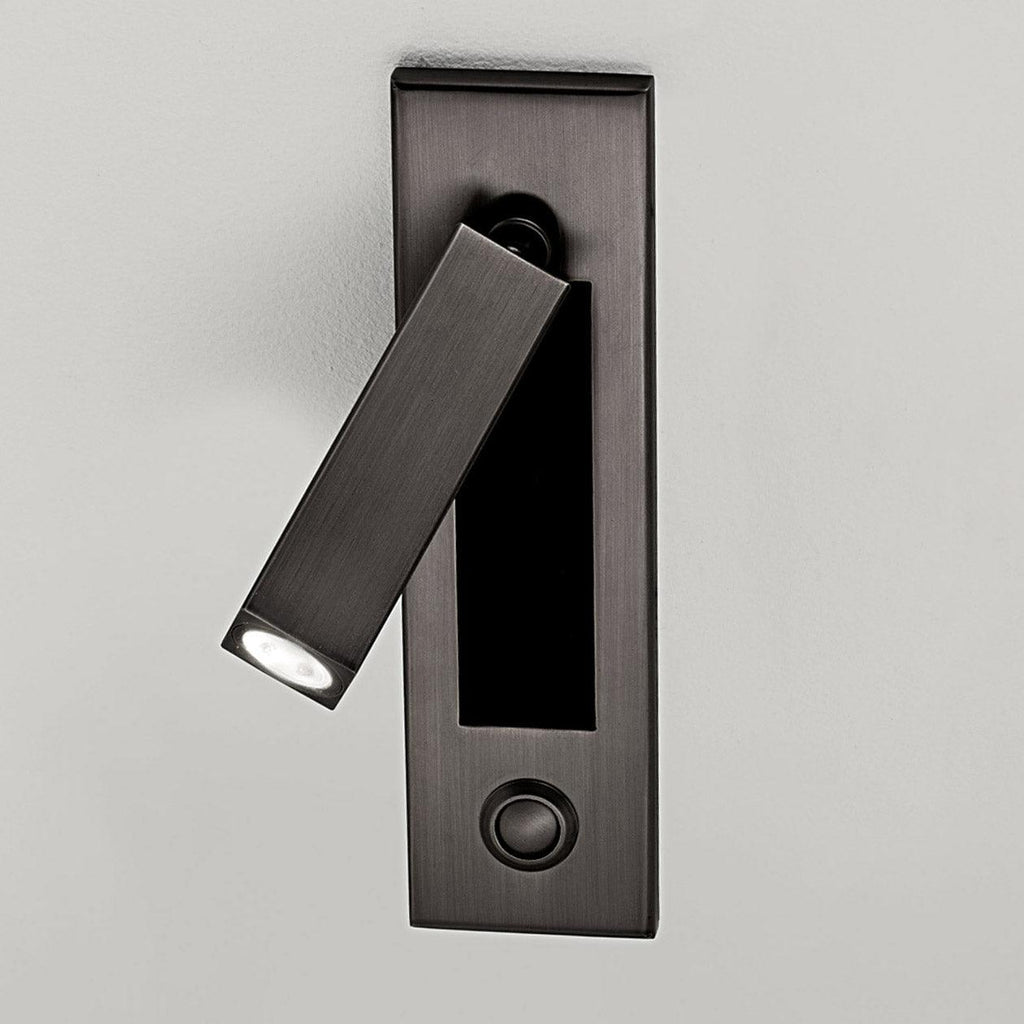Slim Wall-Mounted Bedside Light With Built-In Table