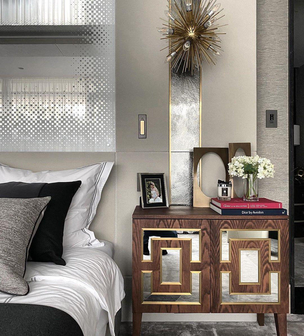Slim Wall-Mounted Bedside Light With Built-In Table