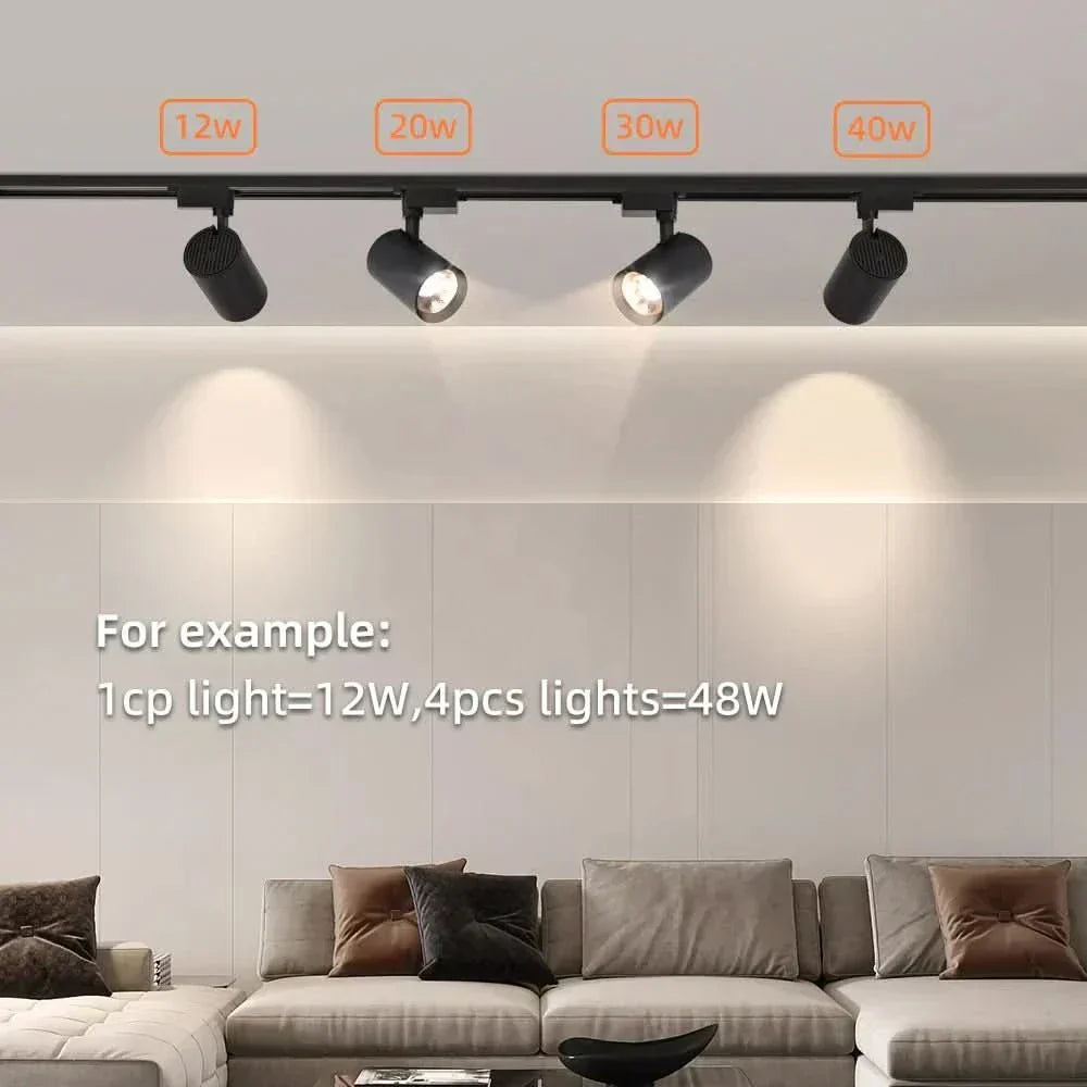Foco LED NovaGlow para espacios habitables con ángulo de luz ajustable