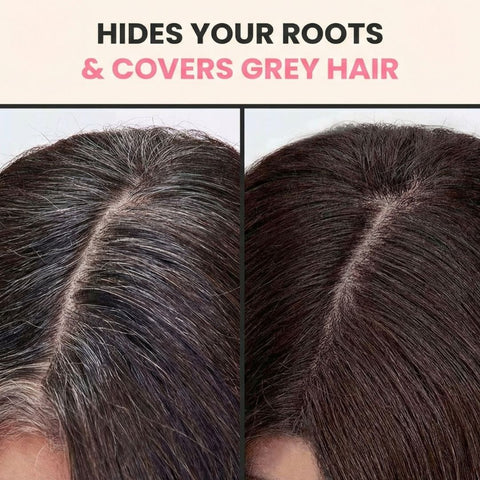 Polvo Corrector Instantáneo para el Cabello – Cubre Raíces, Canas y Áreas con Pérdida de Cabello en Segundos