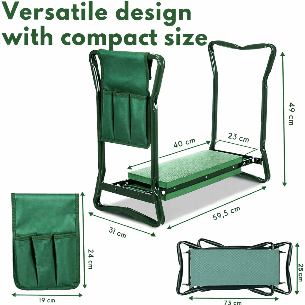 GardenEase Pro Ergonomic 2-In-1 Kneeler And Seat For Joint Comfort